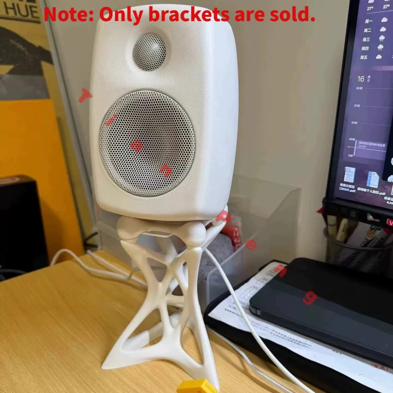 Desk Setup Speakers - Genelec 8020 G2スタジオモニタースピーカー用調整可能なデスクトップスタンド、OEM純正高さ調整マウントブラケットの代替品