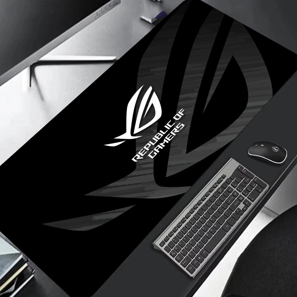Desk Setup Designer - 1枚入り 大型ゲーミング XAXC ROG回路基板デザイン 滑り止めゴムベース付き拡張デスクマット オフィスゲーミングセットアップPCアクセサリー