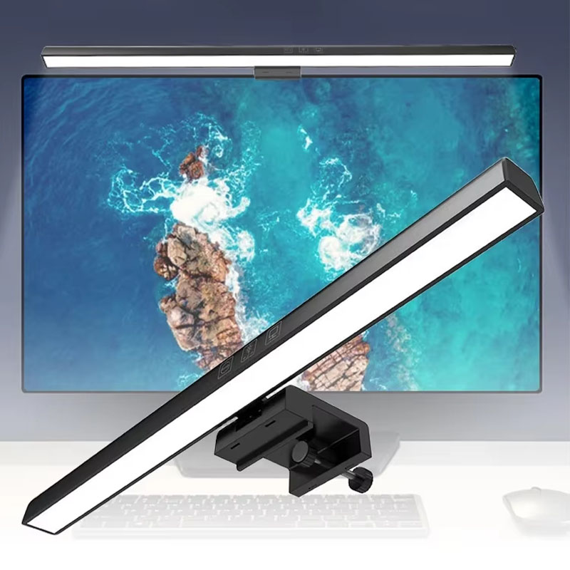 Desk Setup No Monitor - 33cm 50cm LEDモニターライト読書用テーブルランプバーデスクランプセットアップモニターライトPCコンピュータースクリーンライト無段階調光