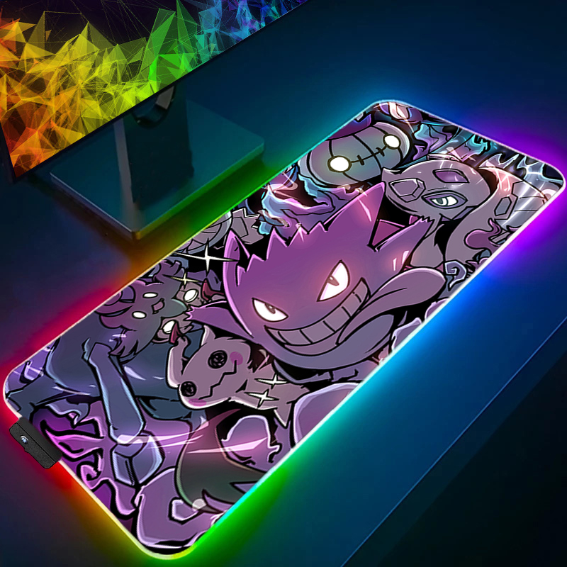 Desk Setup Rgb - RGB 大型ゲーミングマウスパッド P-ポケモン ゲンガー アニメ PC