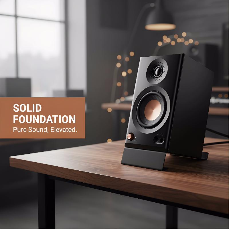 ヘビーデューティーMR5BTデスクトップスピーカースタンドメ - Desk Setup Speakers のレビューと価格