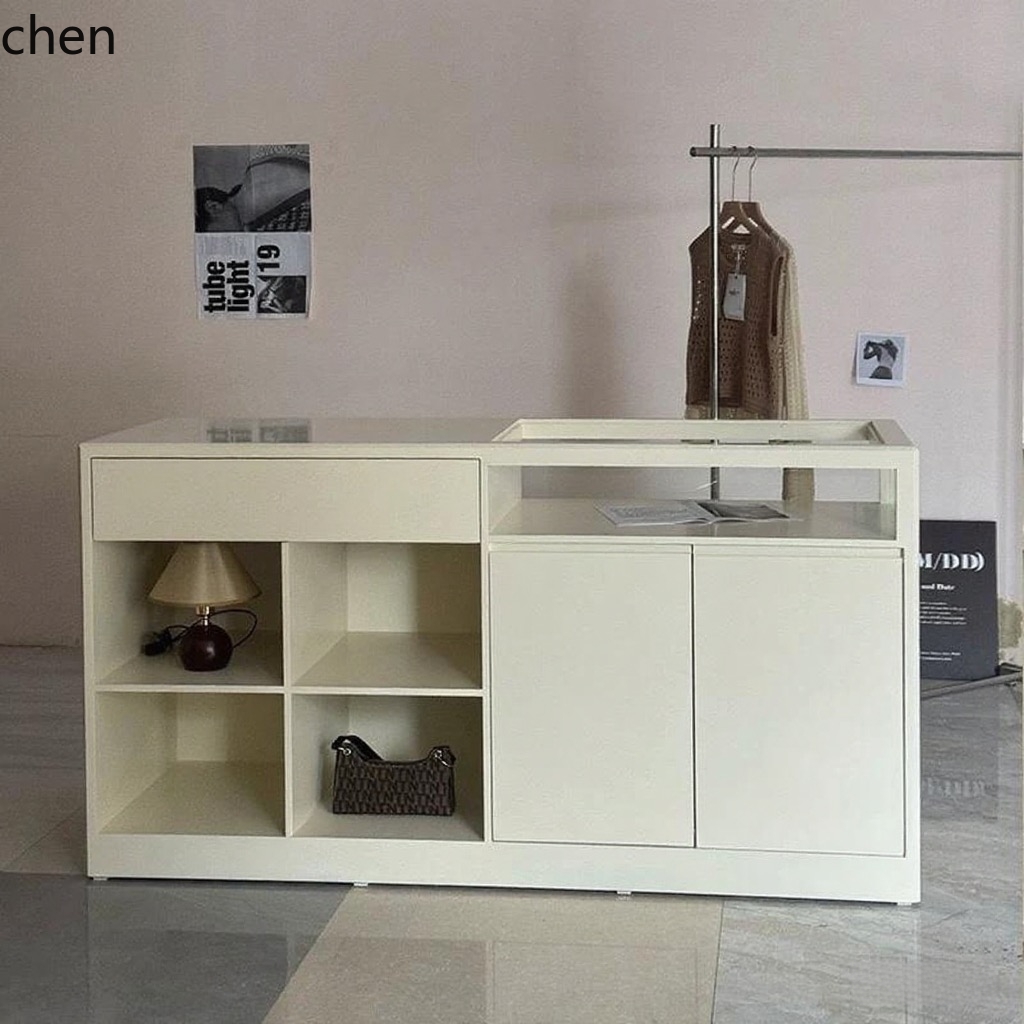 CZ衣料品店 アイランドテーブルショップ 漆塗りガラスアイラ - Desk Setup In Office のレビューと価格