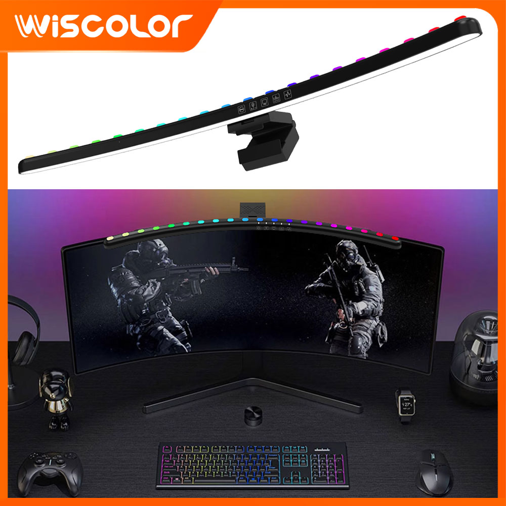 RGBスマートWiFi対応モニターライトバー ルームデコレー - Desk Setup No Monitor のレビューと価格