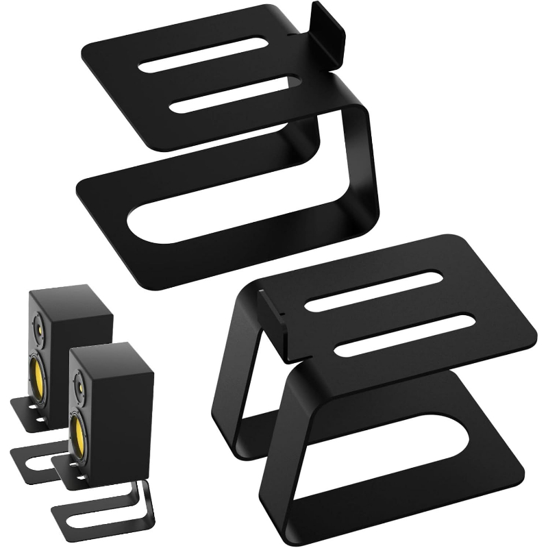 2個セット デスクトップスピーカースタンド デスクトップスタ - Desk Setup Speakers のレビューと価格