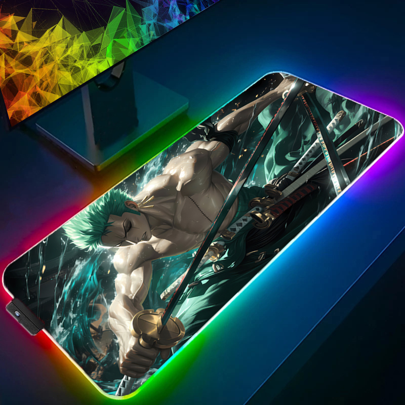 ワンピースゾロマウスパッド RGB ゲームアクセサリー Ga - Desk Setup Rgb のレビューと価格