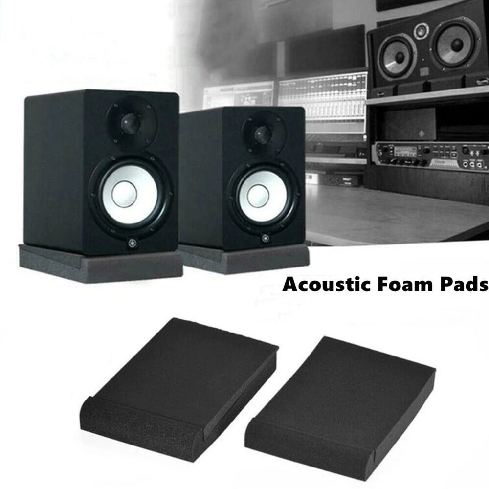 1セットスタジオモニタースピーカー音響フォームアイソレーター - Desk Setup Speakers のレビューと価格