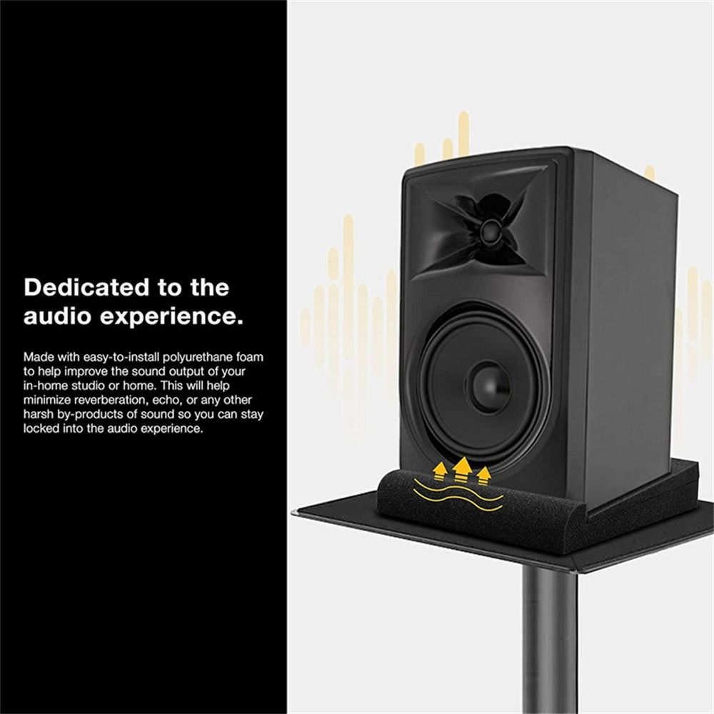 1セットスタジオモニタースピーカー音響フォームアイソレーター - Desk Setup Speakers のレビューと価格