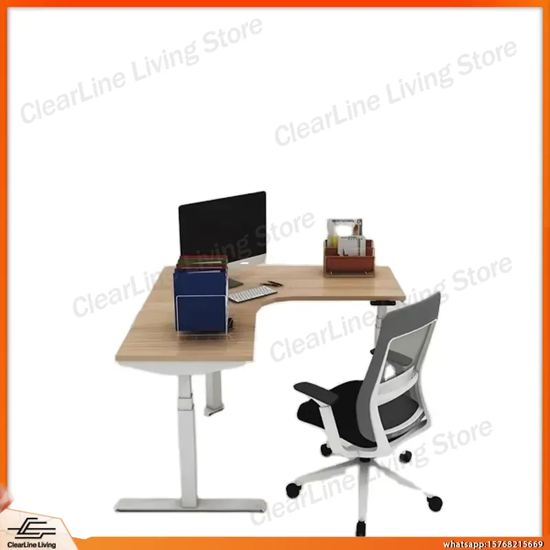L字型電動昇降式ゲーミングデスク、デュアルモーター搭載、座っ - Desk Setup Designer のレビューと価格