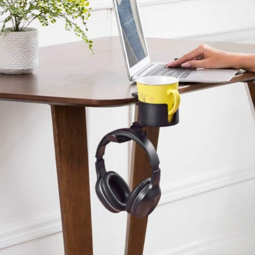 360 °   回転式デスクヘッドホンホルダー カップラック - Desk Setup Designer のレビューと価格