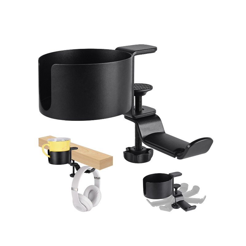 360 °   回転式デスクヘッドホンホルダー カップラック - Desk Setup Designer のレビューと価格