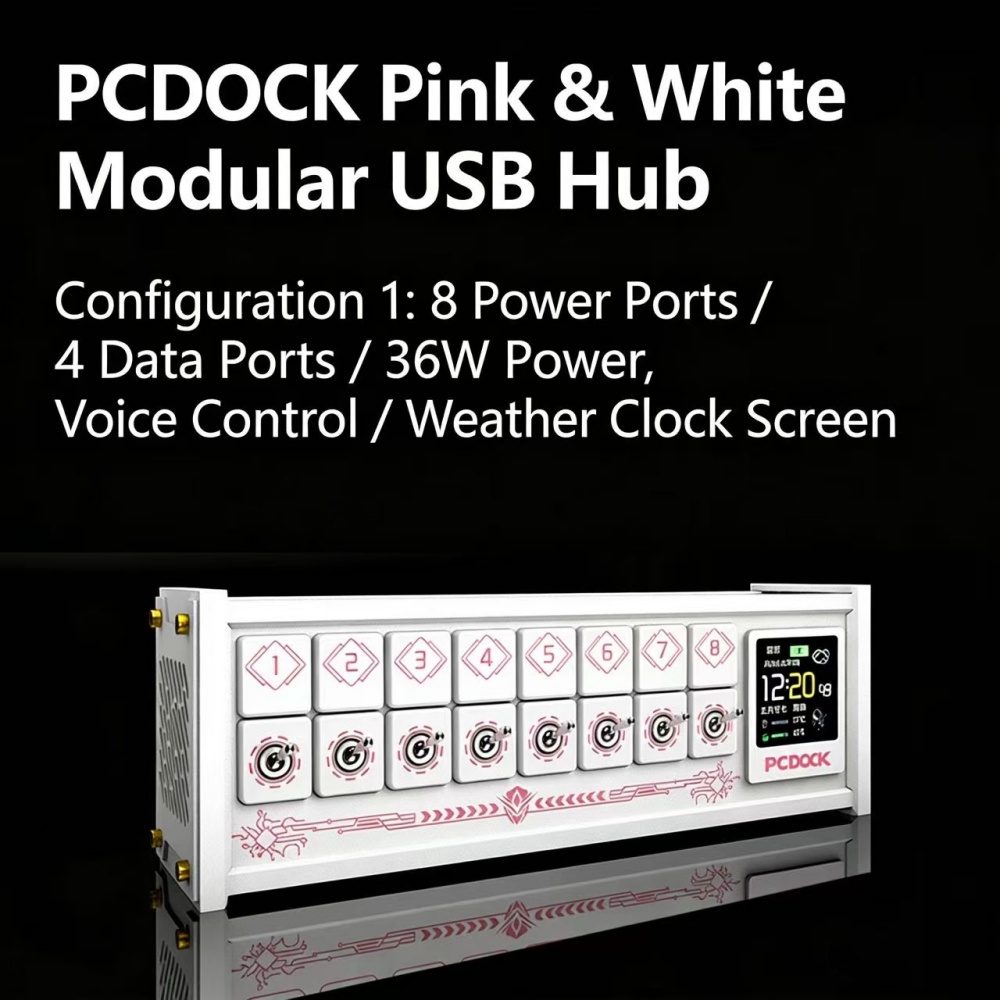 PCDOCK ブロック型USBデスクトップ電源タップ スイッ - Desk Setup Designer のレビューと価格