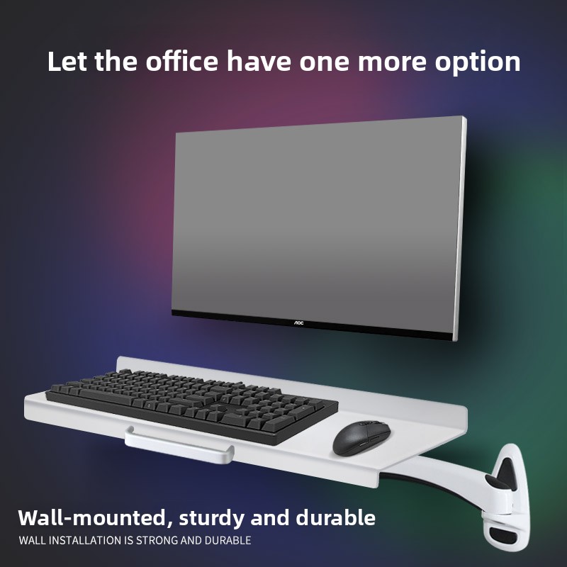 工業用壁掛けキーボードトレイ、頑丈な人間工学に基づいたマウス - Desk Setup Living Room のレビューと価格