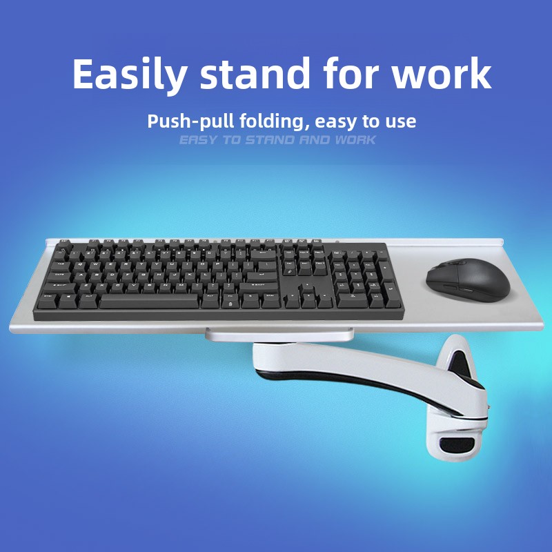 工業用壁掛けキーボードトレイ、頑丈な人間工学に基づいたマウス - Desk Setup Living Room のレビューと価格