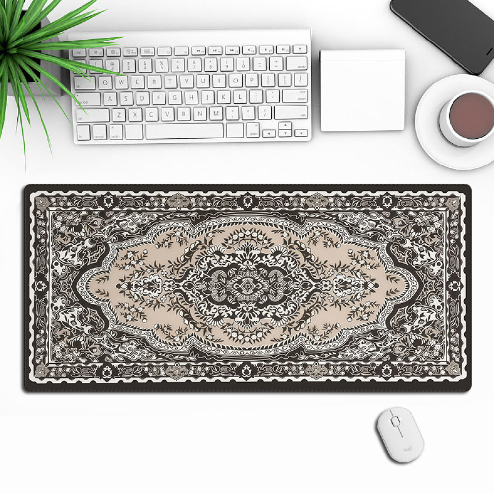 大型マウスパッド アラビアデザイン デスクマット 滑り止めゴ - Desk Setup Designer のレビューと価格