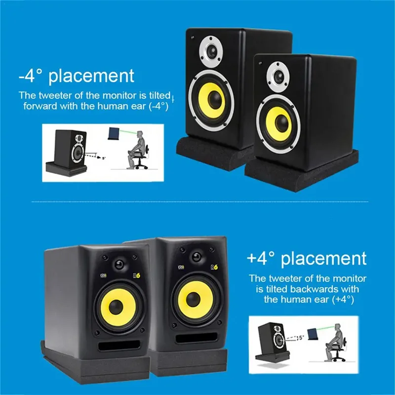 スピーカー吸音綿スポンジパッドデスクトップ遮音高密度スポンジ - Desk Setup Speakers のレビューと価格