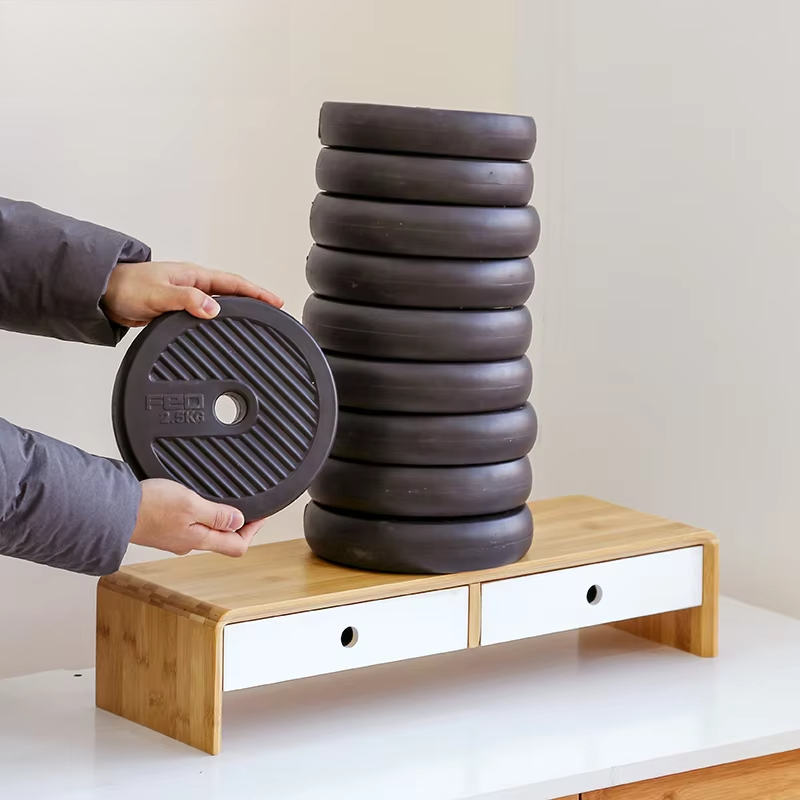 竹製ノートパソコンモニターライザー、エコフレンドリーなデスク - Desk Setup Living Room のレビューと価格