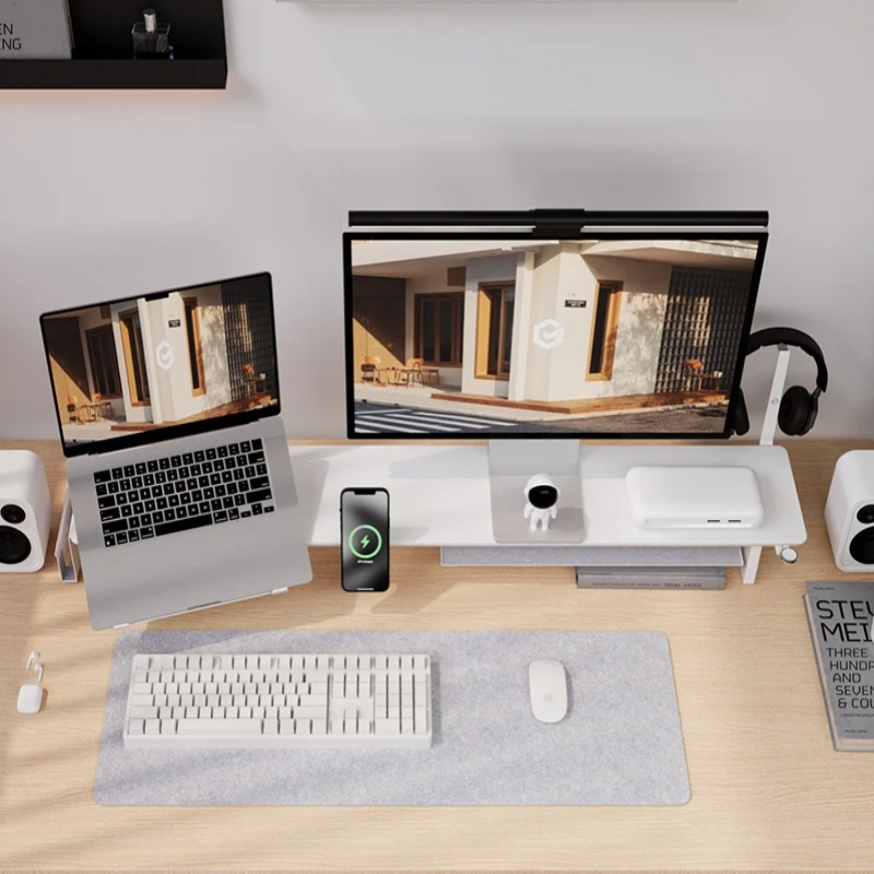 ‌ ZORKMOU Z3 モジュール式モニタースタンドライザ - Desk Setup Living Room のレビューと価格