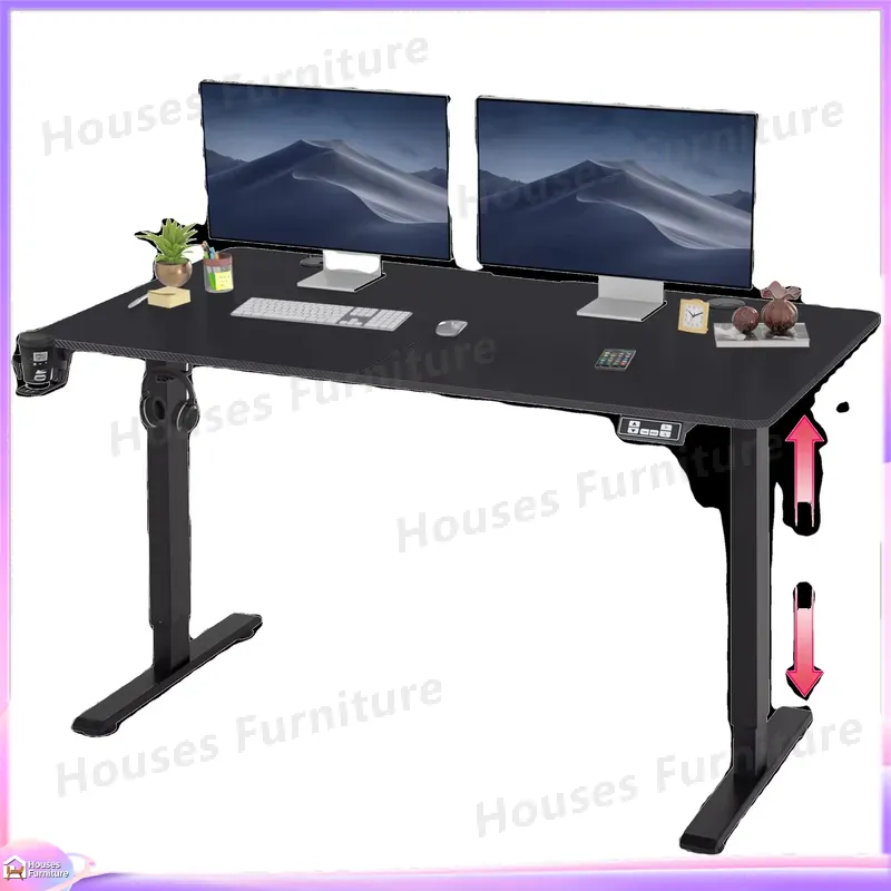 大型ゲーミングコンピューターデスク RGB LEDライト付き - Desk Setup Pc And Laptop のレビューと価格