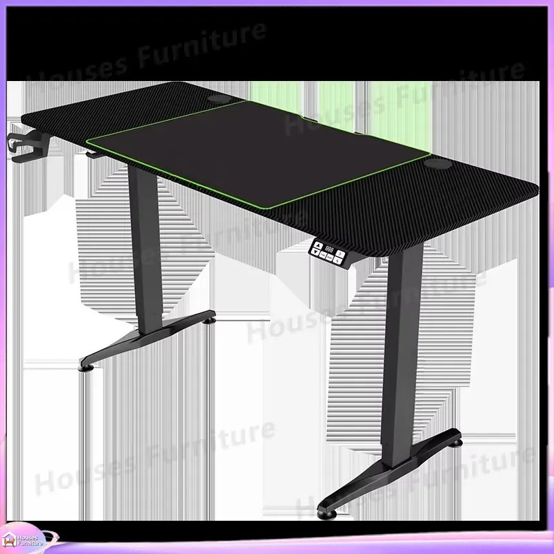 大型ゲーミングコンピューターデスク RGB LEDライト付き - Desk Setup Pc And Laptop のレビューと価格