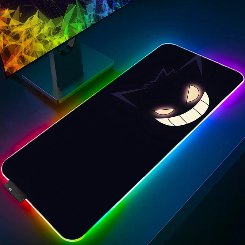 RGB 大型ゲーミングマウスパッド P-ポケモン ゲンガー  - Desk Setup Rgb のレビューと価格