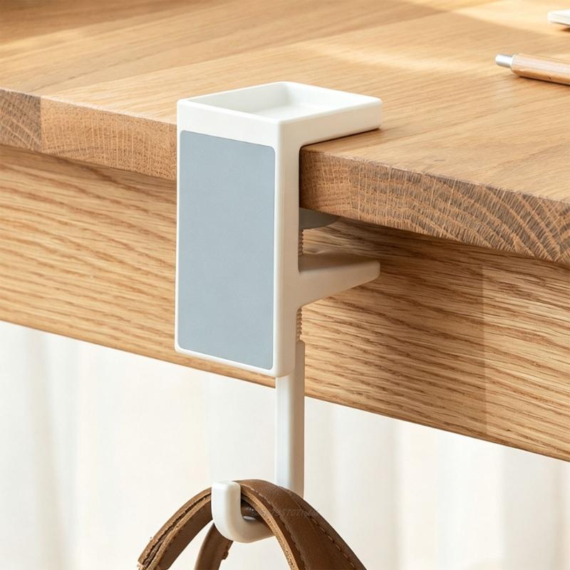 X5XA デスク下バッグハンガー、調節可能なデスクバッグフッ - Desk Setup Reference のレビューと価格