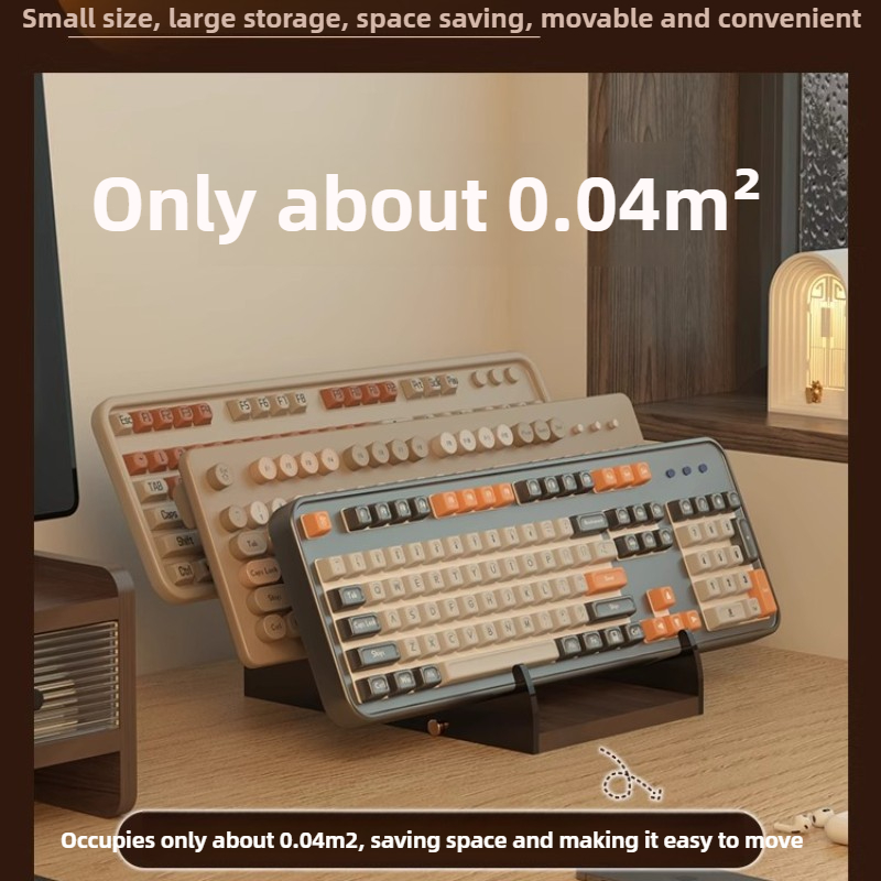 アクリル製フローティングキーボードスタンド メカニカルキーボ - Desk Setup Living Room のレビューと価格