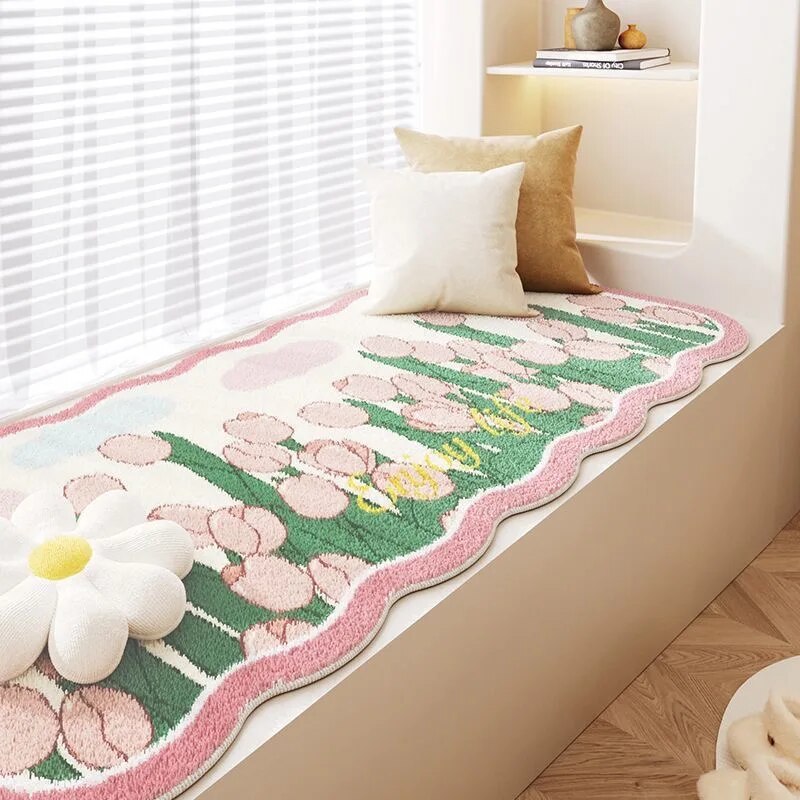 VIKama-カシミアの寝室用カーペット,ハート型の汚れに強 - Desk Setup Girly のレビューと価格