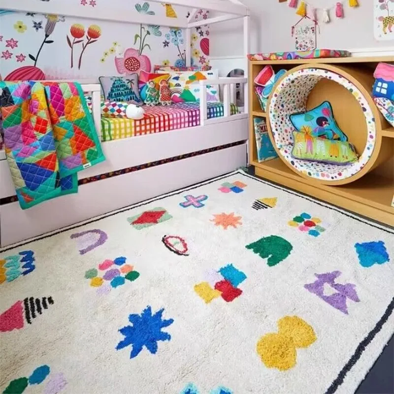 スタイリッシュな北欧風ラグ、ドーパミンを引き出すような、大面 - Desk Setup Girly のレビューと価格