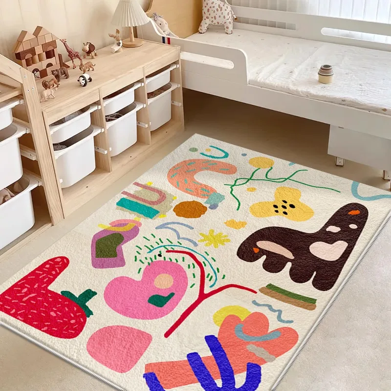 スタイリッシュな北欧風ラグ、ドーパミンを引き出すような、大面 - Desk Setup Girly のレビューと価格