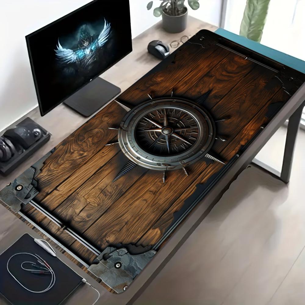 ヴィンテージ海賊船の舵をモチーフにした拡張ゲーミングマウスパ - Desk Setup Pc And Laptop のレビューと価格