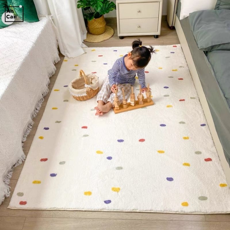 子供のカーペット,モダンなフロアマット,室内装飾,寝室用ぬい - Desk Setup Girly のレビューと価格