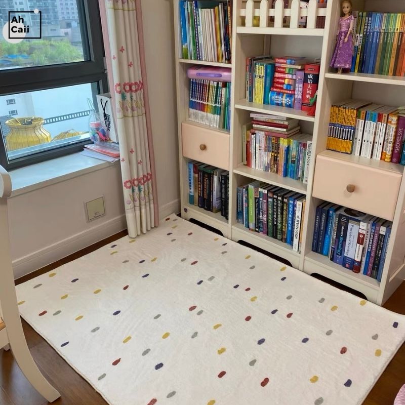 子供のカーペット,モダンなフロアマット,室内装飾,寝室用ぬい - Desk Setup Girly のレビューと価格